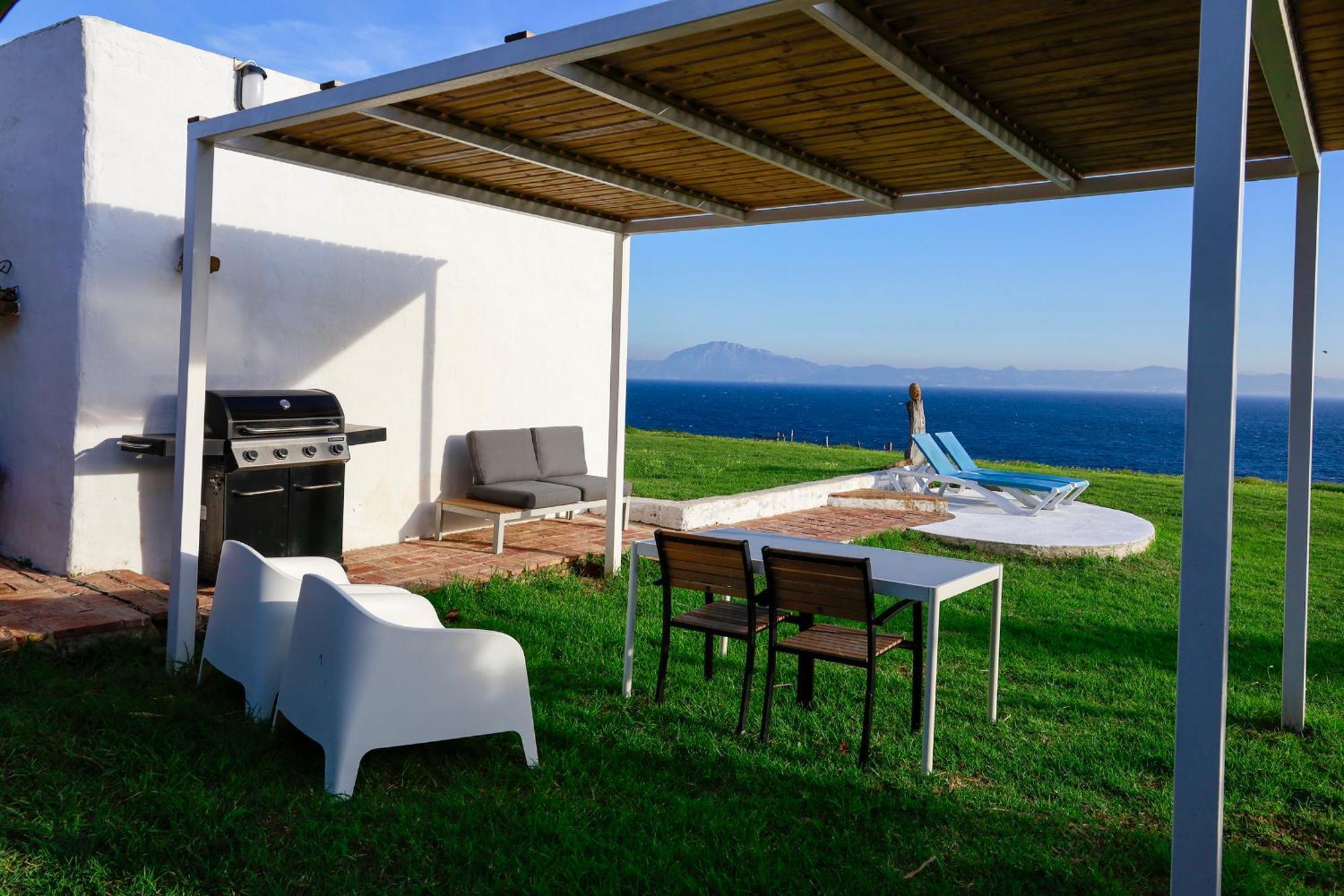 Beach Front Villa Amazing Views Tarifa Bagian luar foto