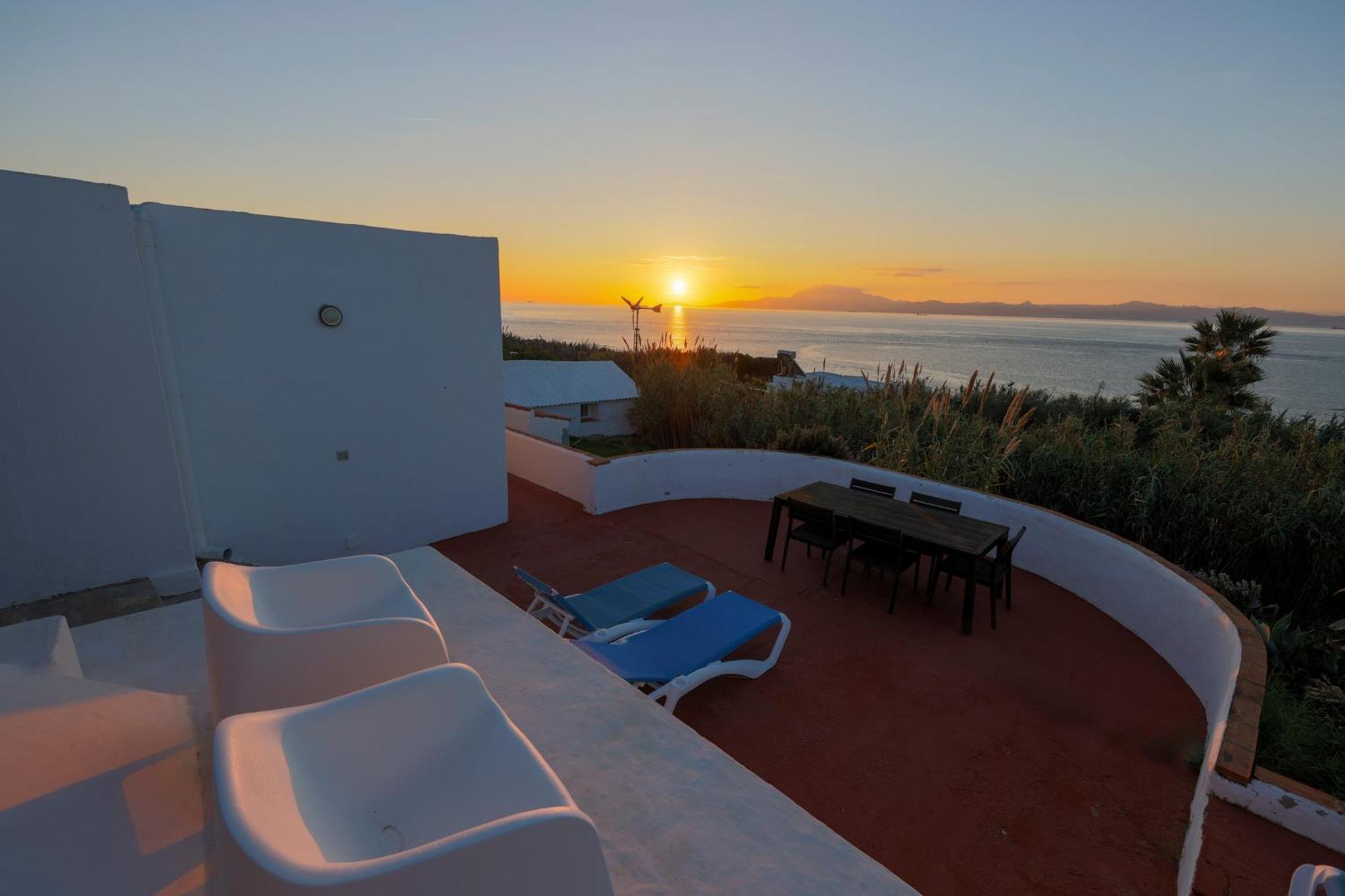 Beach Front Villa Amazing Views Tarifa Bagian luar foto